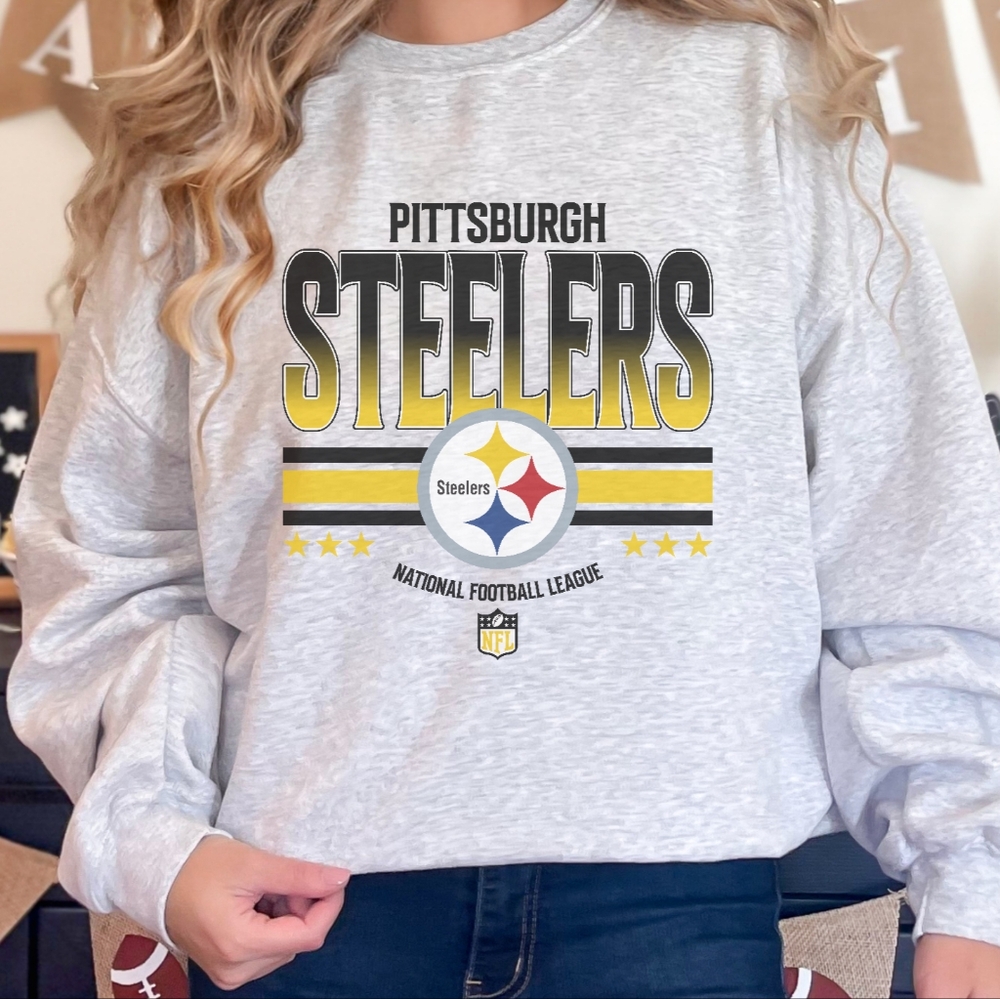 Pittsburgh Steelers Football Crewneck Sweatshirt NEW
